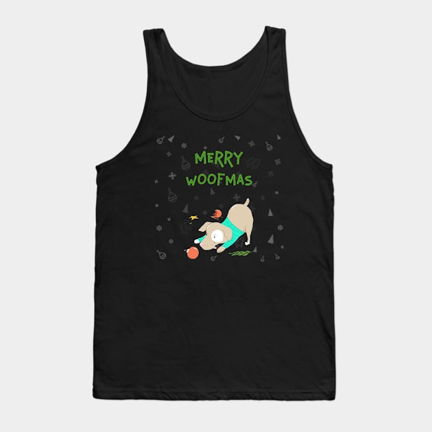 Merry Woofmas Variation 2 Tank Top by MidnightSky07